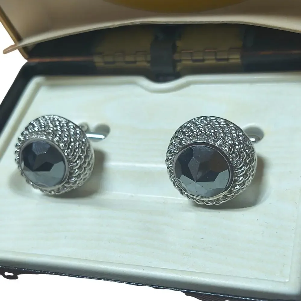 Vintage Sabre By Swank Cufflink Set Complete